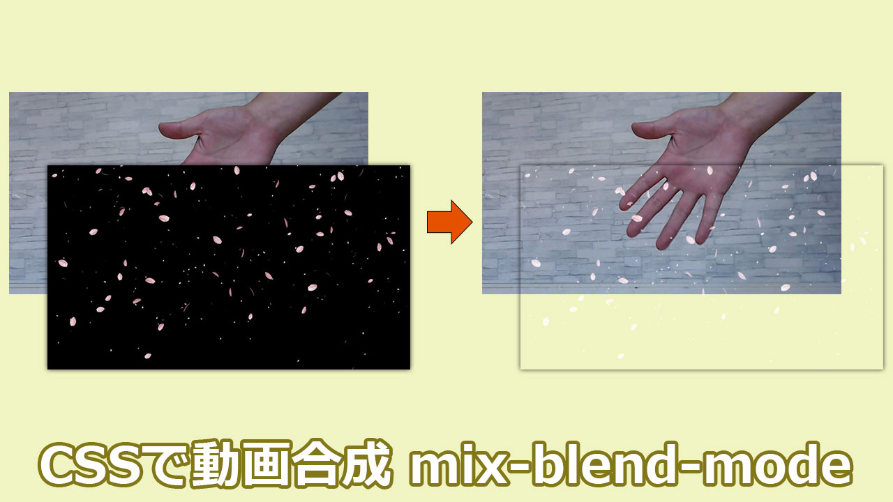 CSSで動画合成 mix-blend-mode u2013 てまりのユニバーサルデザイン