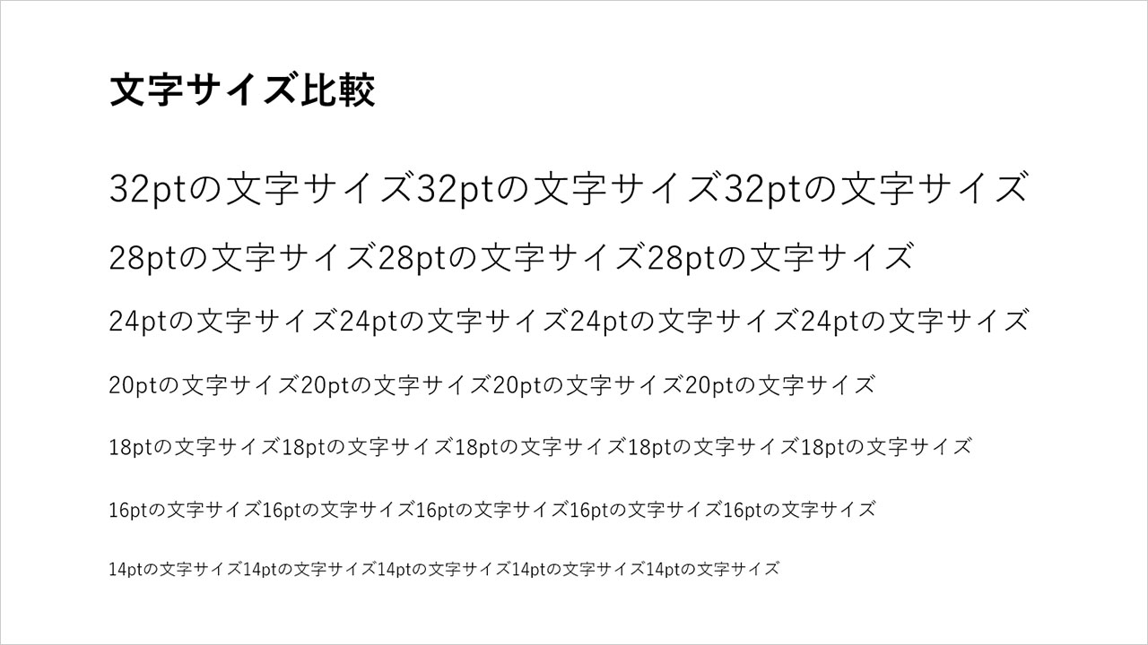 パワーポイント配信の最小フォントサイズは24pt てまりのユニバーサルデザイン