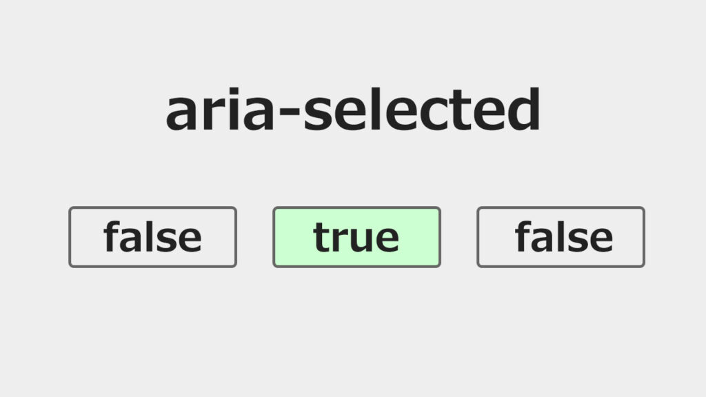 ariaselectedは使い方を間違えやすい てまりのユニバーサルデザイン